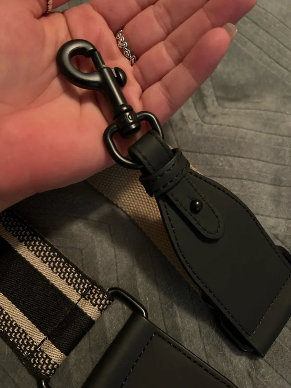 Dior Beige and Black Christian Dior Wide Detachable Strap - Picture 7 of 9